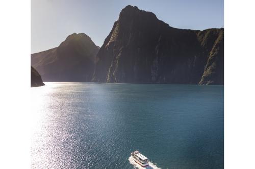 Lady Bowen cruising out towards Tasman Sea