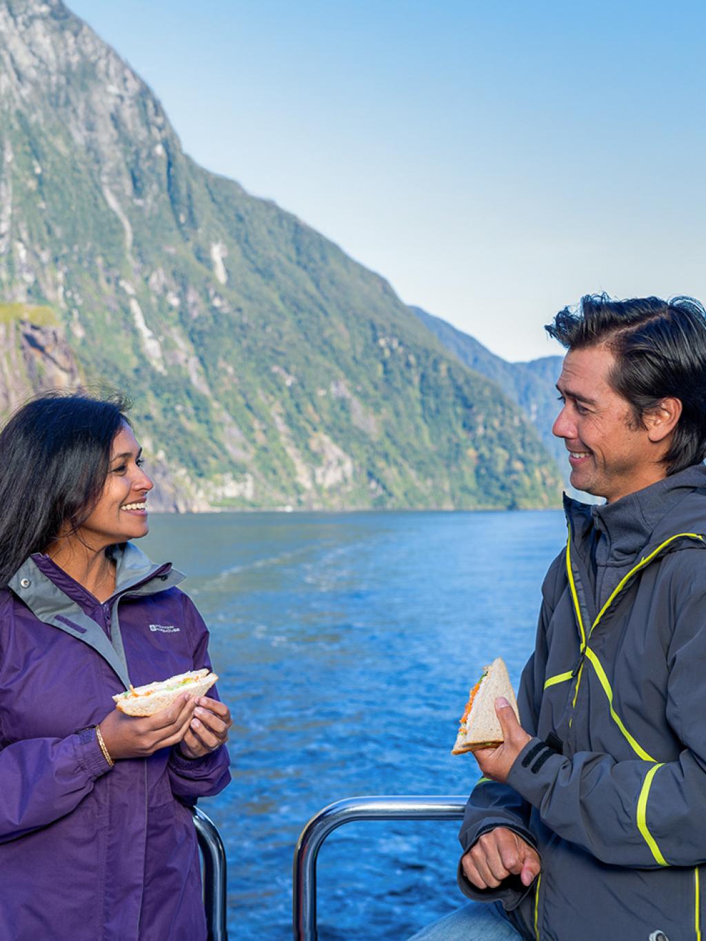 Air Milford Scenic Flight & Cruise Lunch menu